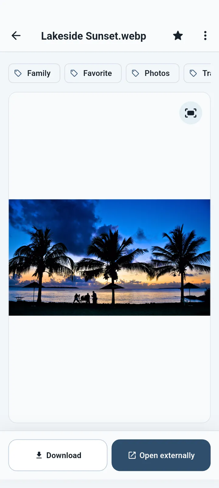 QuietVault private image preview